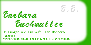 barbara buchmuller business card